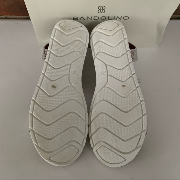 Bandolino Anly Silver Low Wedge Sport Sandals Size US 10 M - Picture 6 of 9